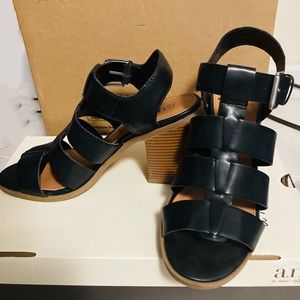 a.n.a Womens Mernie Heeled Sandals, worn only 1 time